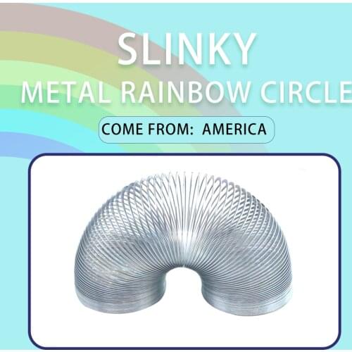 Wire into Metal Rainbow spring Dilatancy wave spring metal wave spring Circle Children Gift Kids Science Toys