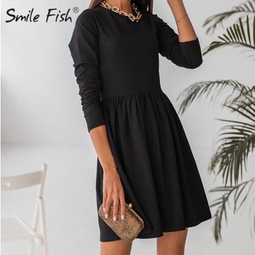 Lady Office Mini Dress Autumn Spring Women Three Quarter Pockets Fashion Slim Fit Dress Elegant Turn Down Collar Work Robe LX363