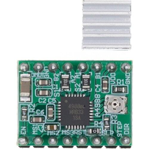 A4988 module CNC 3D Printer Parts Accessory Reprap pololu Stepper Motor Driver Module with Heatsink for ramps 1.4