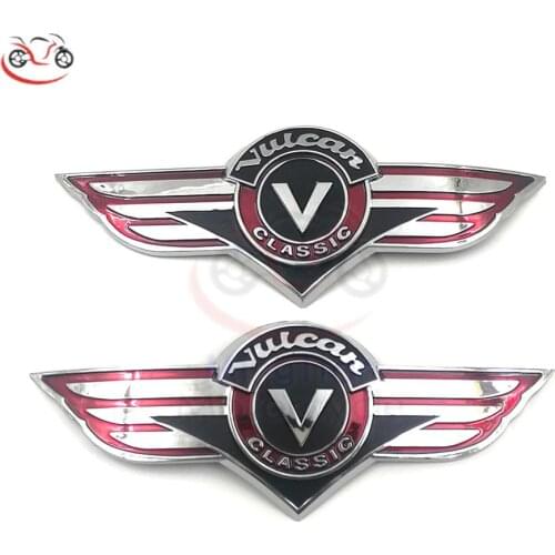 Motorcycle 3D Fuel Tank Emblem Badge Stickers and Decals For Kawasaki Vulcan Classic VN1500 800 500 400 Tank Pad Protector Decal