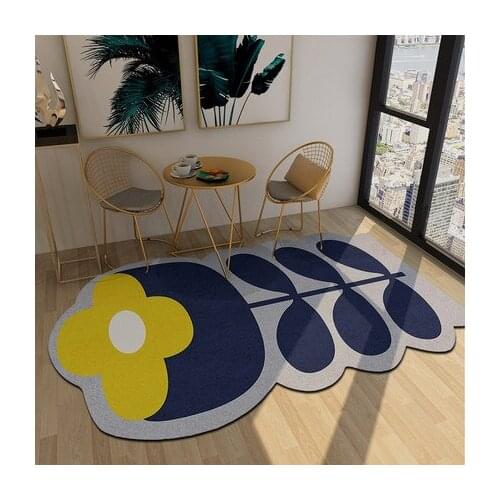 Irregular Geometric Carpet Art Pattern Living Room Sofa Bedroom Home Decoration Non-Slip Floor Mat