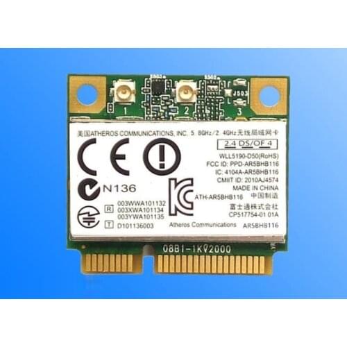 Wholesale Origina Wireless Card for Atheros AR9382 AR5BHB116 2.4G/5G PCI-E Card 450Mbps