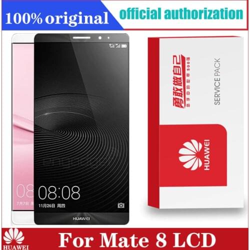 Original For Huawei Mate 8 LCD Touch Screen with Frame Digitizer Replacement Display For Mate 8 Mate8 Lcds NXT-L29