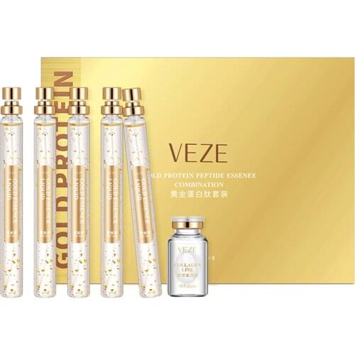 Protein Peptide Essence Firming Skin Anti-Wrinkles Skin Care Golden Protein Lines Pure Collagen Whitening Face Serum