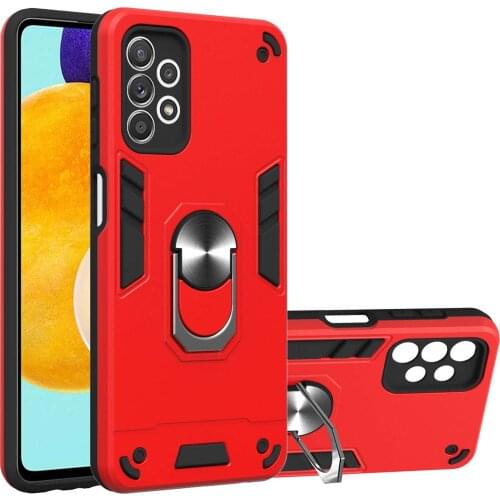 Shockproof Armor Case for Samsung Galaxy A52 A32 A72 5G A02S A31 A50 A21S Double Layer Full Protect Back Cover with Ring Holder