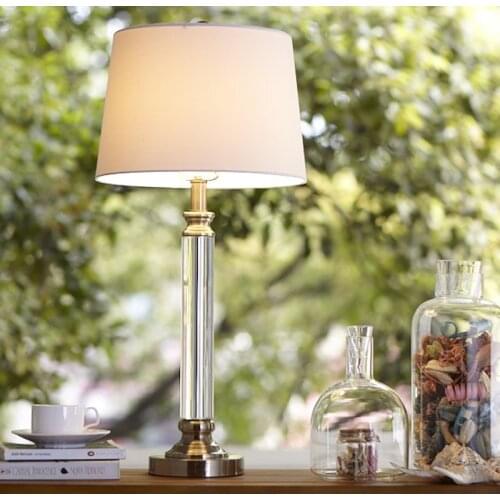Luxury Crystal Table Lamp Beside Lamp For Living Room Modern Personality Furnishings Simple Study Room Bedroom Decoration
