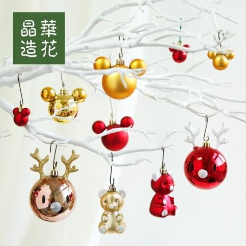 Christmas Ornaments Cute Gifts Reindeer Balls Stars Gingerbread Man Christmas Pendant Ornaments Charm