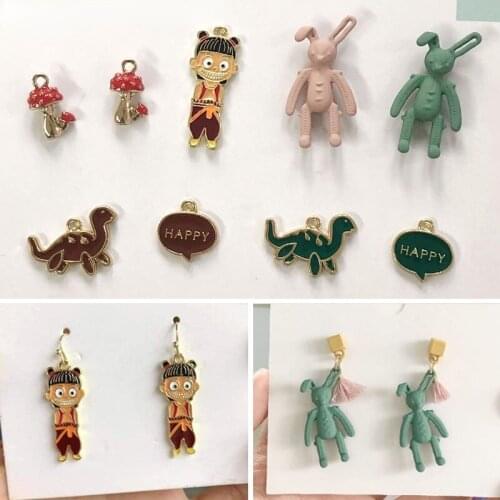 DIY jewelry ornaments Chinese style animated character dinosaur happy rabbit merchandise accessories