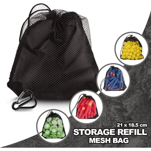 Storage Refill mesh bag for Nerf Gun Series For N-strike Elite /Rival Zeus /Mega/ Soft Bullets for Kids Children Gift
