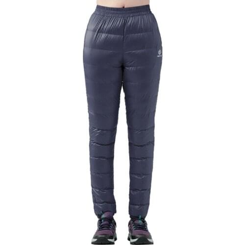 Winter Women Ski lightweight Duck Down Pants Outdoor Sport Hiking Camping Waterproof Windproof Warm 80% Down Trousers for Female