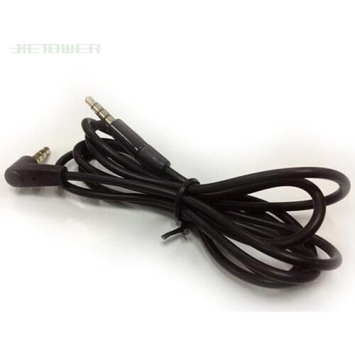 100PCS 90 Degree Angled Short 4 pole 3.5mm to 3.5mm Audio Cable Plug jack 3.5 male to male Car Sound Wire headphone for phones