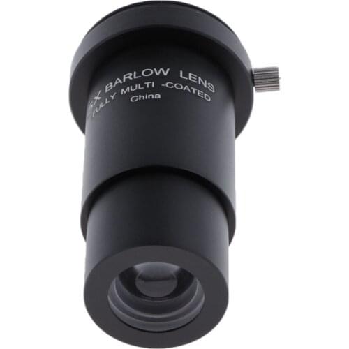 3X Barlow Lens for Zeiss Telescope Eyepiece 1.25inch M42 Thread Reflector Refractor Universal