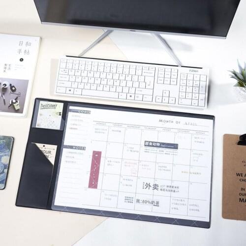 53CM X 31CM Thickened Waterproof Desk Mat Mouse Pad Desktop Organizer Korean School Office Stationery Accessories