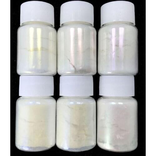6 Color Shiny Aurora Resin Pigments Polarized Diamond Resin Pearlescent Pigments E56C