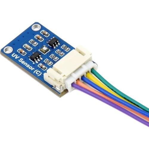 Waveshare Digital LTR390-UV Ultraviolet Sensor (C), Direct UV Index Value Output, I2C, Incorporates LTR390-UV-01, Embedded ADC