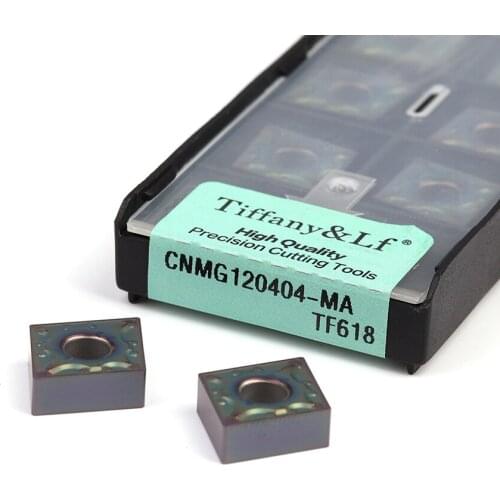 CNMG120404-MA TF618 CNC Lathe Turning Tools Carbide Inserts Machining Multicolor Rhombus Blade Wear-resistant Multi-Purpose Cut