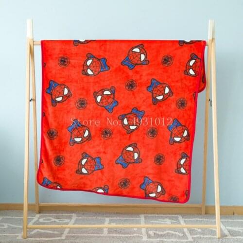Disney Spider-Man Flannel Blanket Mickey Mouse Stitch Princess Blanket Boy Girl Newborn Baby Children Cloud Blanket Gifts