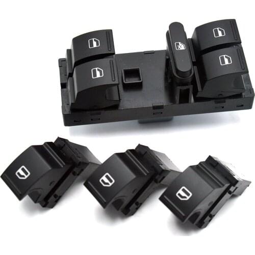 For VW Seat Golf 5 Golf 6 Jetta MK5 Mk6 Tiguan Touran Passat B6 B7 Electric Power Window Switch Button 5ND959855 1K4 959 857