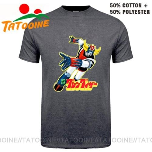 Tatooine Japanese Trendy Fashion Anime Goldrake UFO Robot T Shirt men Cartoon Mazinger Grendizer T-shirt Manga Mazing Z Tops Tee