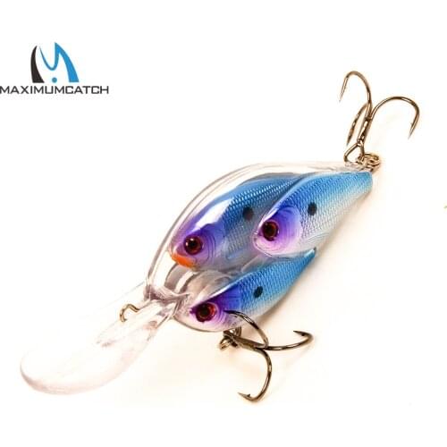 Maximumcatch Hard Fishing Lures 65mm 18g 0-2.5m Dive Fish School Crank Fishing Lure Artificial Fishing Lures