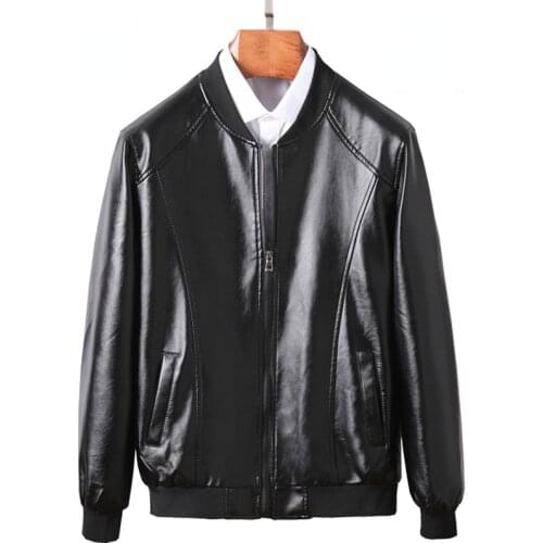 Men Faux Leather Jacket Motorcycle 5XL Mens Jackets Black Jaqueta De Couro Masculina Outwear Male PU Leather Coats Mens