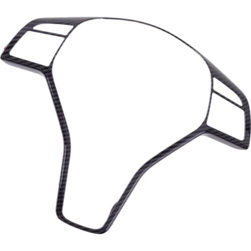 Car Steering Wheel Trim Cover Frame ABS Carbon Fiber Style Fit For Mercedes Benz A B C CLA GLA GLK CLS W204 W212