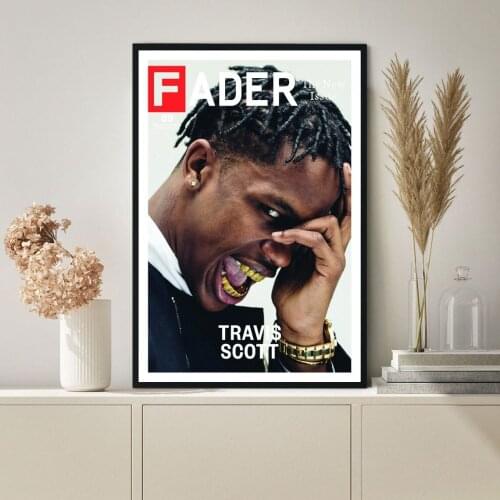 Travis Scott Poster Music Star Singer Hip Hop Rap Canvas Print Wall Painting Home Decoration