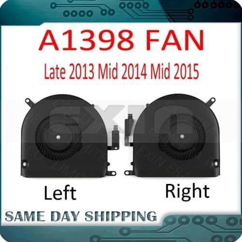 Genuine Laptop A1398 CPU Cooling Fan for MacBook Pro Retina 15" A1398 Fan Left and Right 2013-2015 EMC2674/2745/2876/2881/2909