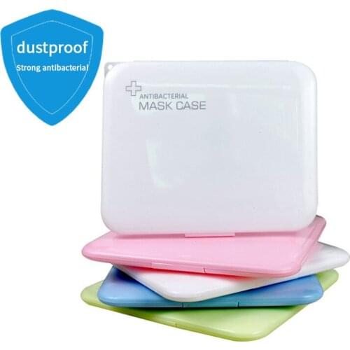 Portable Dustproof Moisture-proof Storage Box Mask Case Medicine Storage Box Band-aid Bill Temporary Storage Folder