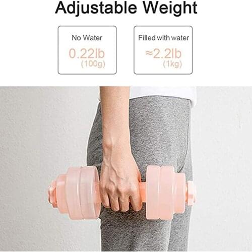 2021 Body Building Water Dumbbell Leakproof Portable Water-filled Dumbbells Fitness Equipment For Training Sport Hot Selling