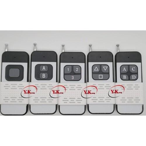 Push Button Remote Control Transmitter Console 1 2 3 4 Button Long Distance with anntena Remote 2260 315 433 RF TX