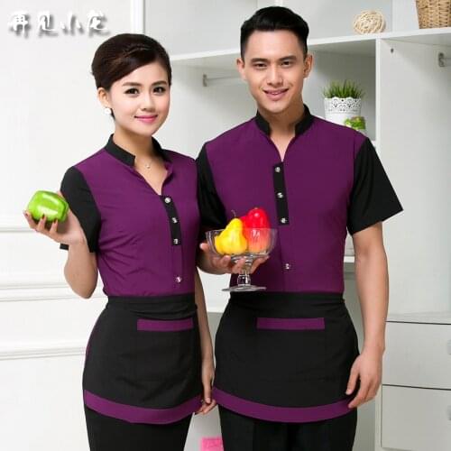 Work Clothes for Man Western Food Catering Clothing Femininas Workwear Uniforms Apron sets Restaurant Hotel Guys Apparel 2 piece