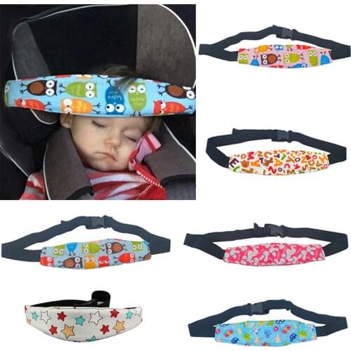 Infant Baby Car Seat Head Support Children Belt Fastening Adjustable Playpens Sleep Positioner Pillows Toddler Aid Fixed Strap