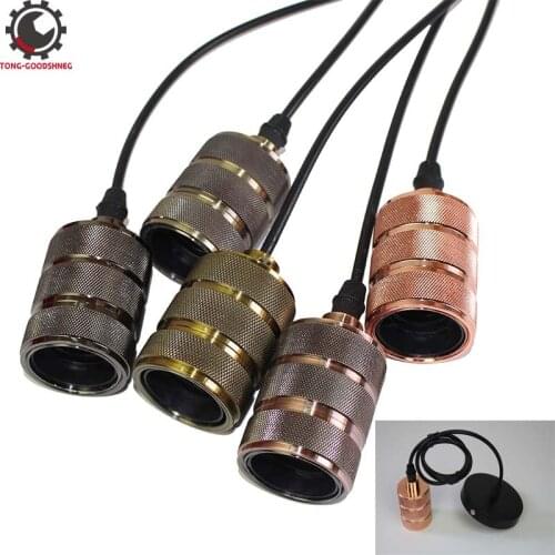 Retro Vintage Edison Aluminum E27 E26 Lamp Base Pendant light E27 Bulb base Light Socket Fittings Screw Base lamp holder