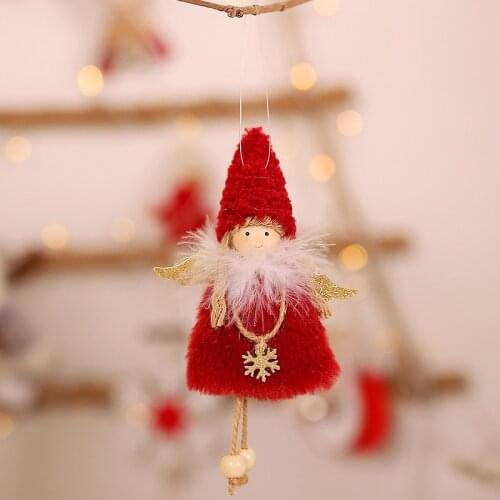 Christmas Ornaments Cute Angel Dolls Hanging Pendant Navidad 2021 New Year Home Decor Christmas Tree Ornaments Xmas Kids Gift