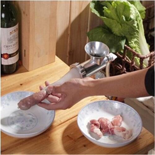 Home use manual meat grinder meat chopper mini hand sausage filler meat mincer sausage stuffer