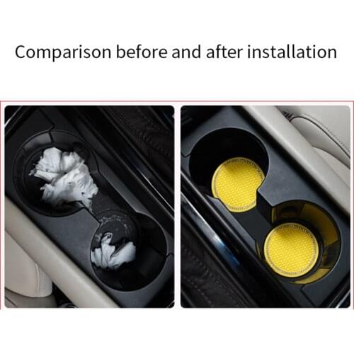 Bling Car Coasters Crystal Rhinestone Car Mat 7cm Diamond Car Cup Holder Pad xqmg Table Decoration Accessories Mats Pads Kitchen