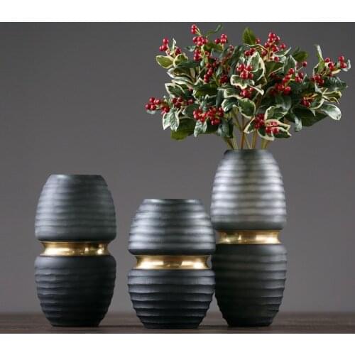 Modern minimalist frosted glass vase Living room table flower flower home restaurant TV cabinet sample room decoration