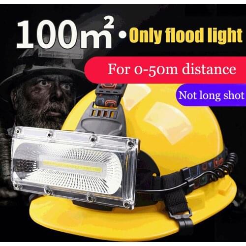 USB Rechargeable Multi-Light Source LED Headlamp Wide Angle COB Head Light Lantern Use 3*18650 Battery Repair Lamp Miners Lamps