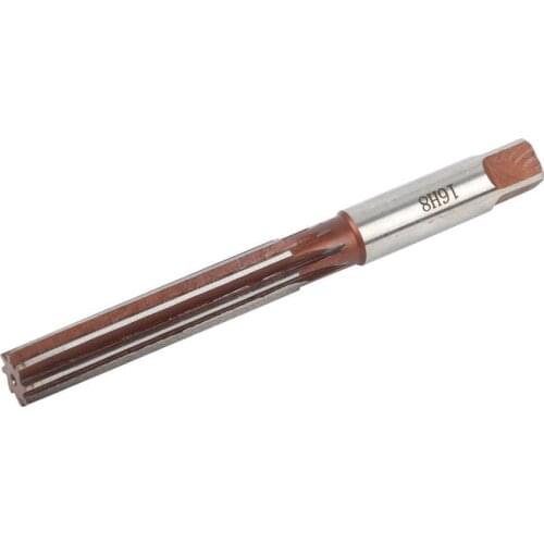 1Pcs 3/4/5/6/8/10/12/14/16mm H8 Straight Shank Parallel Hand Reamer HSS Engineering Pipe Drill Chuck Milling Machine Reamer Tool