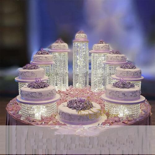 Wedding Crystal Tower Birthday Party Decoration Acrylic Cake Stand suit