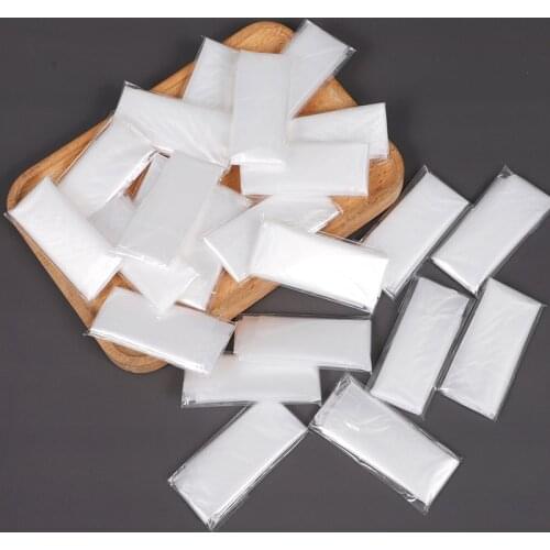 50 Pairs/set Disposable Food Gloves Independent Packaging Plastic Transparent Gloves Thick Film PE Gloves Wholesale Gloves