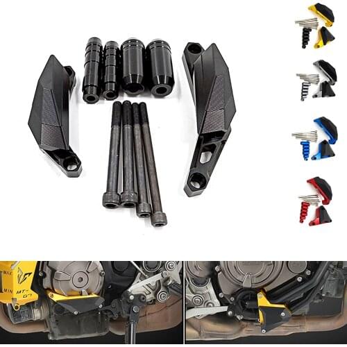 Motorcycle Accessories CNC Engine Frame Slider Guard Cover Crash Protector For Yamaha MT07 FZ07 2014-2018 MT-07 MT 07 FZ-07