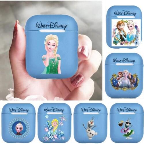 Disney Frozen Princess Ana Love ElsaPattern Case for Airpods Pro 1/2 Cover Protective Earphone Cases Headphones Funda Protective