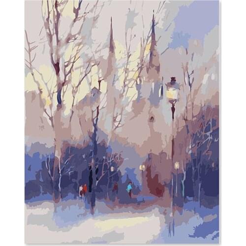 Digital oil painting DIY decoration living room bedroom sofa background abstract water color propylene hazy