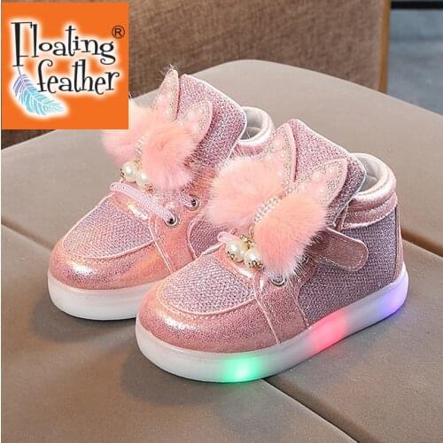 Size 21-30 Childrens Led Sneakers Girls Glowing Kids Shoes for Girls Luminous Girls Sneakers Baby Kid Shoes with Backlight Sole