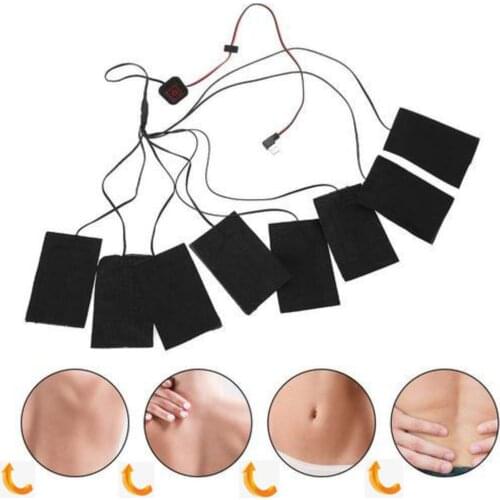 USB Electric Clothes Heating Pad Carbon Fiber Heated Clothes Pad with Adjustable Third Gear Mat Sheet Heater For Warm Supplies