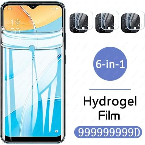 Hydrogel Film On The Screen Protector For oppo a15 a 15 15a CPH2185 6.52" Edge Screen Protector For oppoa15 camera lens glass