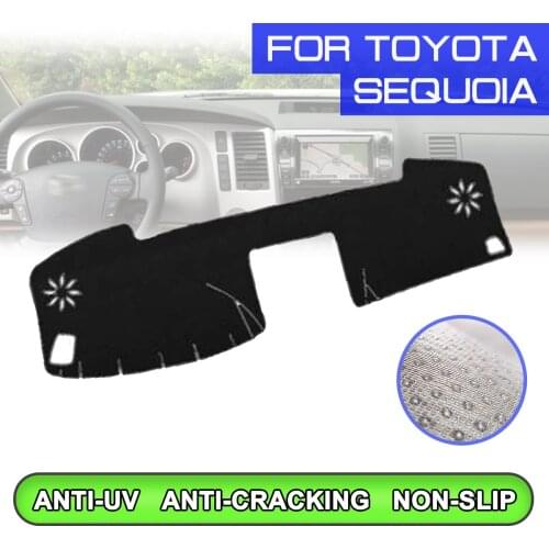 Car Dashboard Mat Anti-dirty Non-slip Dash Cover Mat UV Protection Shade for Toyota SEQUOIA
