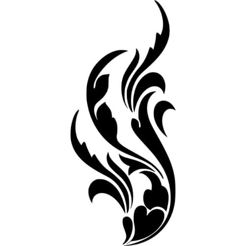 MIGNATIS - Heart Inside Leaf Decoration Sticker Mural Art Decal For Car Window Loptop Decoration Vinyl Stickers Waterproof Self